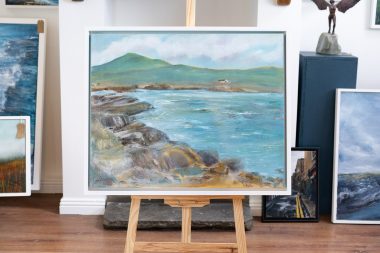 Claire McMahon Kilkee oil on canvas original Irish art Ireland Irish Interiors Ireland Kilbaha Gallery Ireland Irish Art