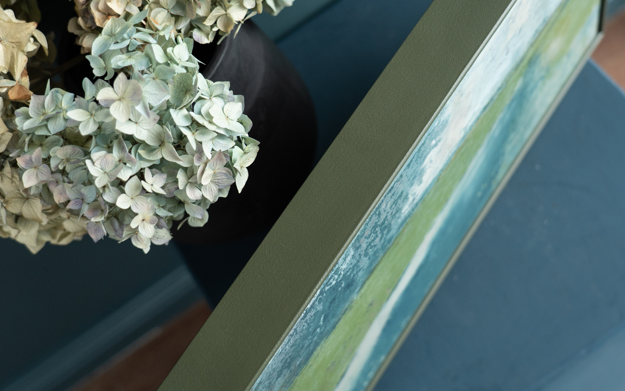 Dorothy Ledwith Kilbaha Gallery original oil paintings oil on canvas greens colour palette Ireland Irish art Original Contemporary Irish Art Ireland beautiful landscapes country fields trees waterways Kilbaha Gallery Interior Design