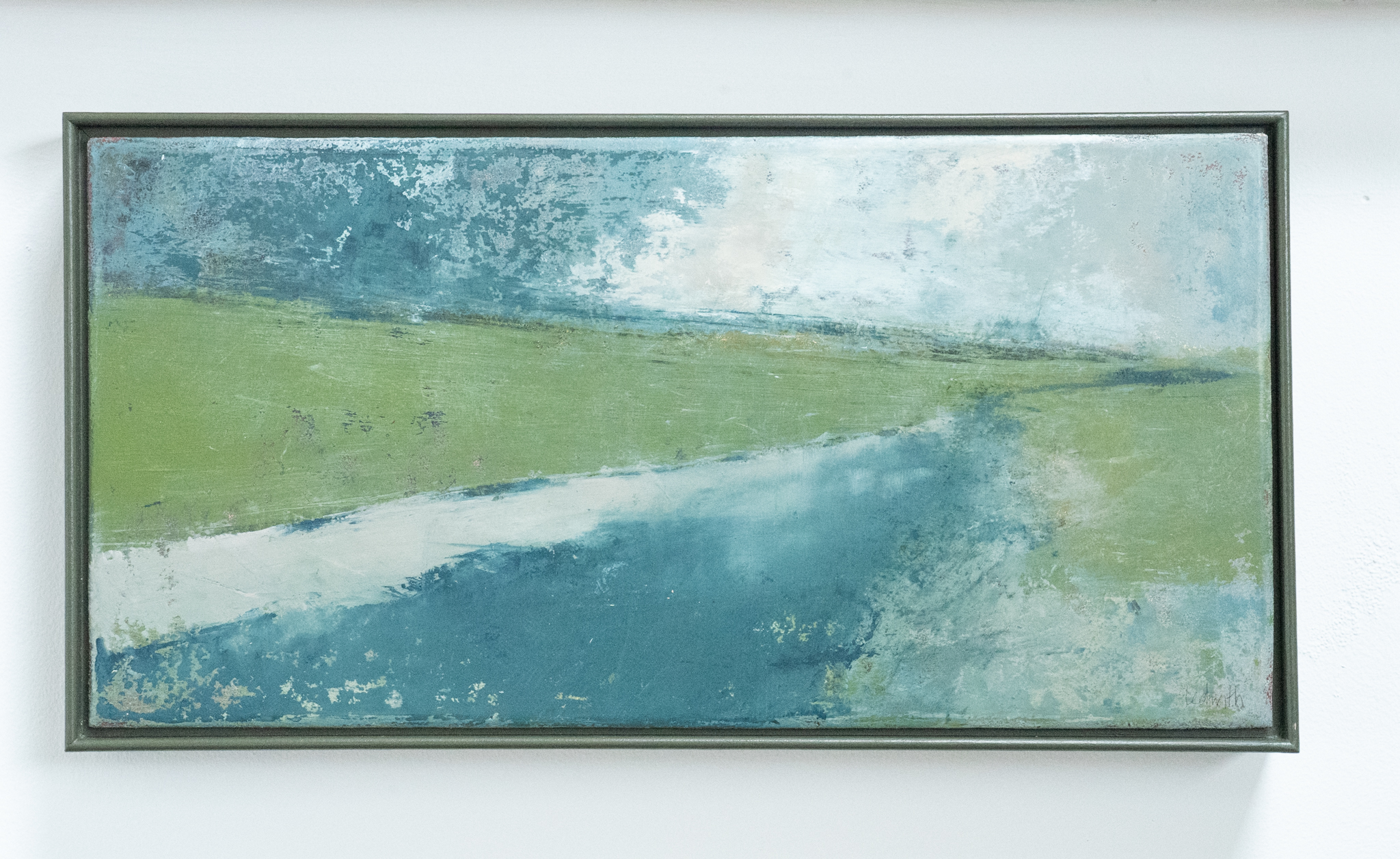 Dorothy Ledwith Kilbaha Gallery original oil paintings oil on canvas greens colour palette Ireland Irish art Original Contemporary Irish Art Ireland beautiful landscapes country fields trees waterways Kilbaha Gallery Interior Design