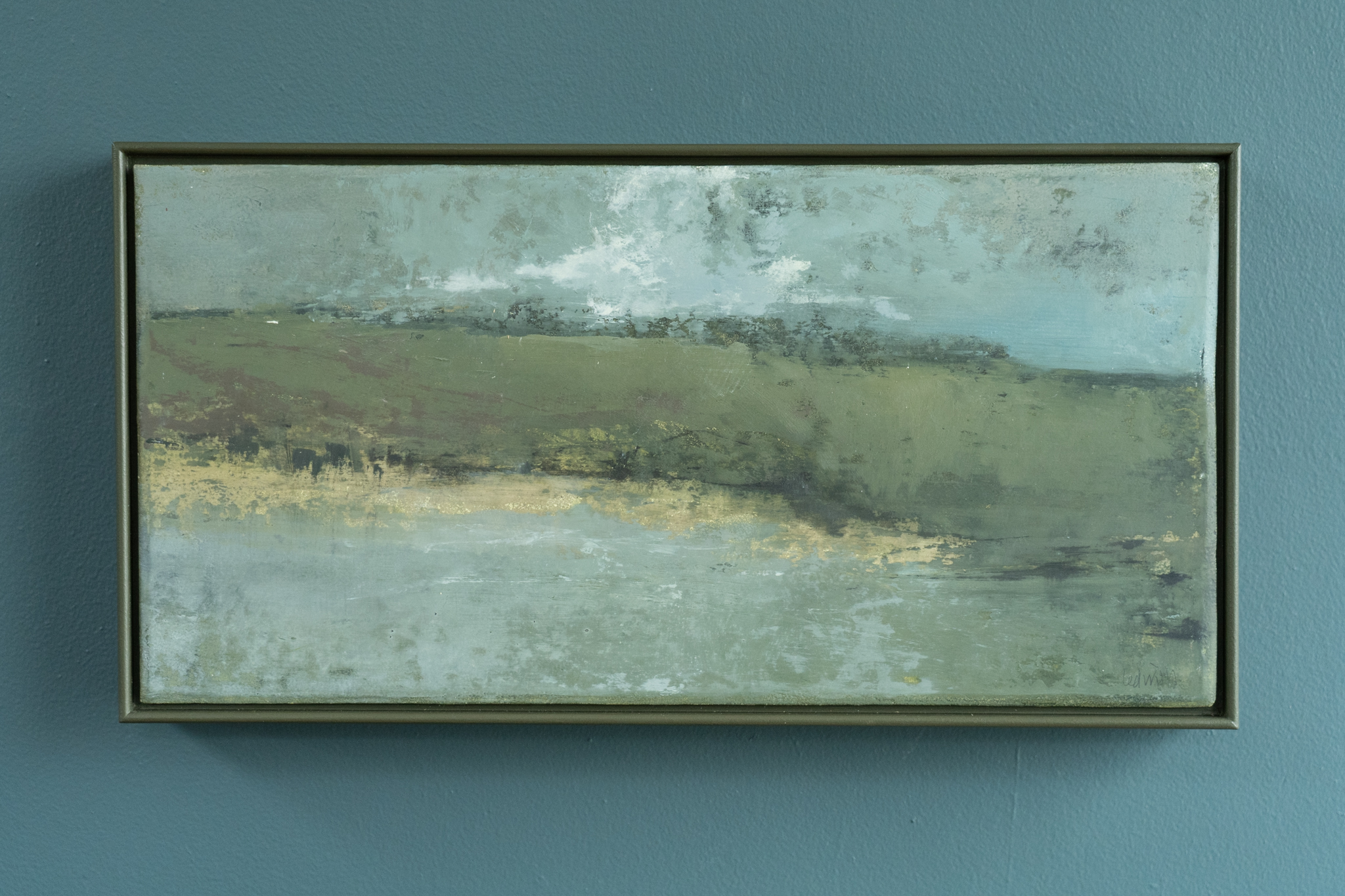 Dorothy Ledwith Kilbaha Gallery original oil paintings oil on canvas greens colour palette Ireland Irish art Original Contemporary Irish Art Ireland beautiful landscapes country fields trees waterways Kilbaha Gallery Interior Design