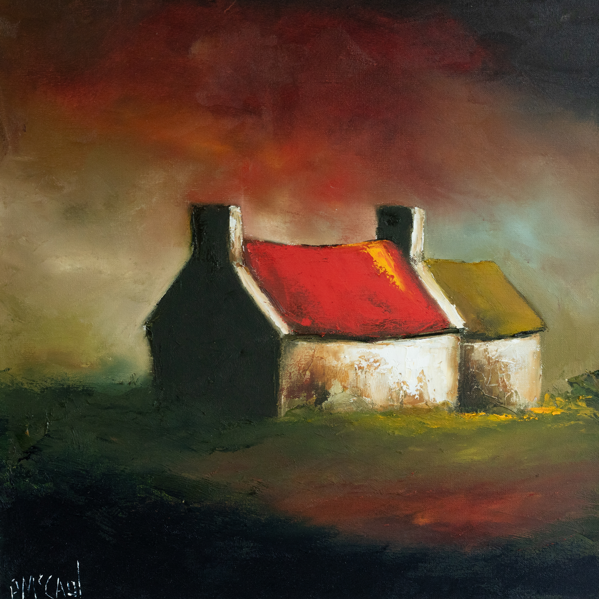 Padraig McCaul for Kilbaha Gallery Irish art and Interiors Ireland West Coast of Ireland Wild Atlantic Way WAW cottages landscape oil painting Interiors