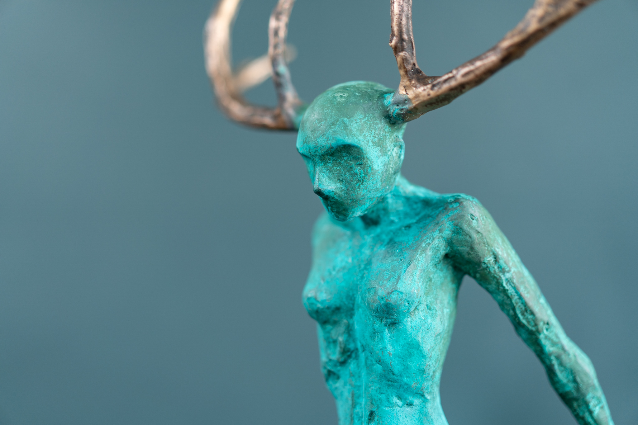 Resistance II by Adam Pomeroy for Kilbaha Gallery Irelands contemporary art gallery online bronze sculpture female empowerment Ireland Irish art Interiors bronze foundry sculpture Kilbaha Gallery