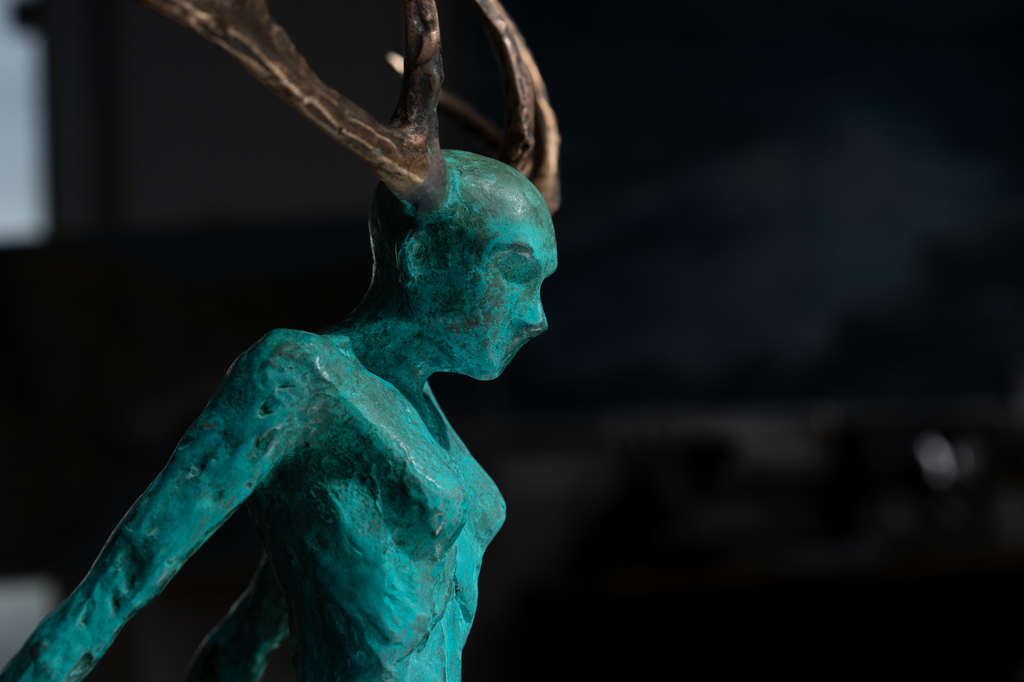 Resistance II by Adam Pomeroy for Kilbaha Gallery Irelands contemporary art gallery online bronze sculpture female empowerment Ireland Irish art Interiors bronze foundry sculpture Kilbaha Gallery