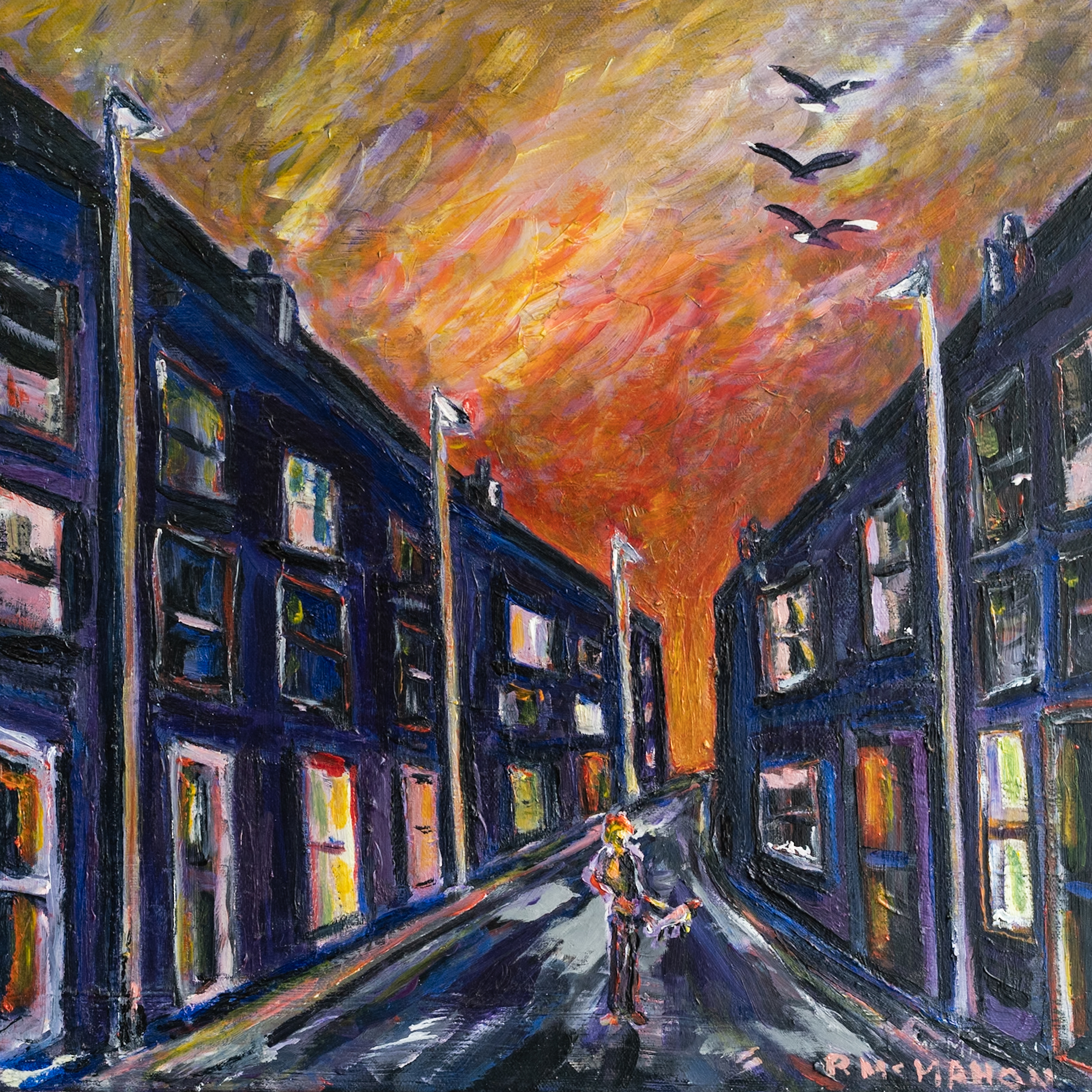 Paul McMahon Ireland original Irish art colourful work expressionistic work beautiful oil painting striking Ireland Kilbaha Gallery