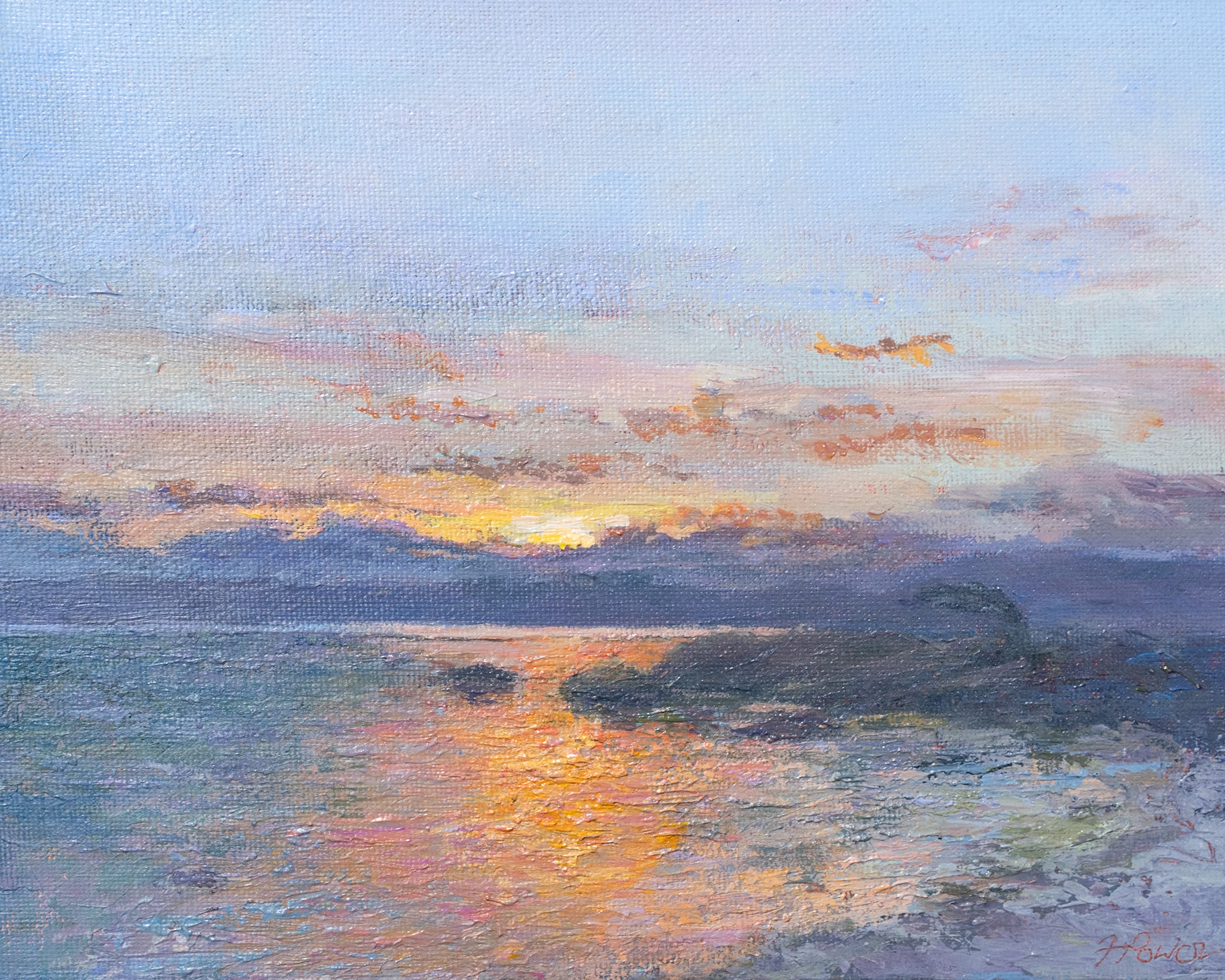 Fiona Power oils on canvas beautiful painting landscape skies beautiful seascapes gorgeous colours rich colour palette striking work Kilbaha Gallery Ireland Wild Atlantic Way Art on the WAW Interiors Decor contemporary homes modern spaces