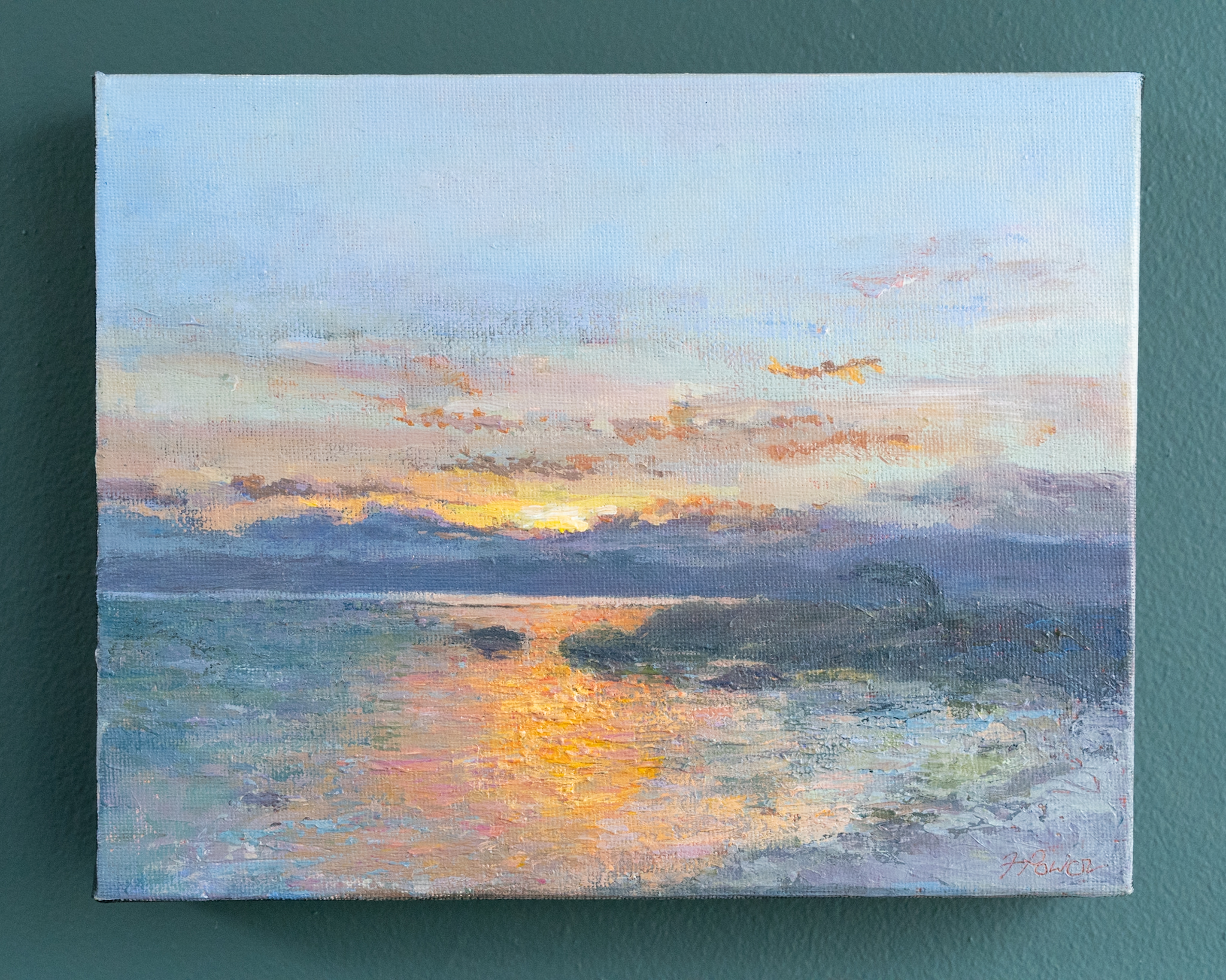 Fiona Power oils on canvas beautiful painting landscape skies beautiful seascapes gorgeous colours rich colour palette striking work Kilbaha Gallery Ireland Wild Atlantic Way Art on the WAW Interiors Decor contemporary homes modern spaces