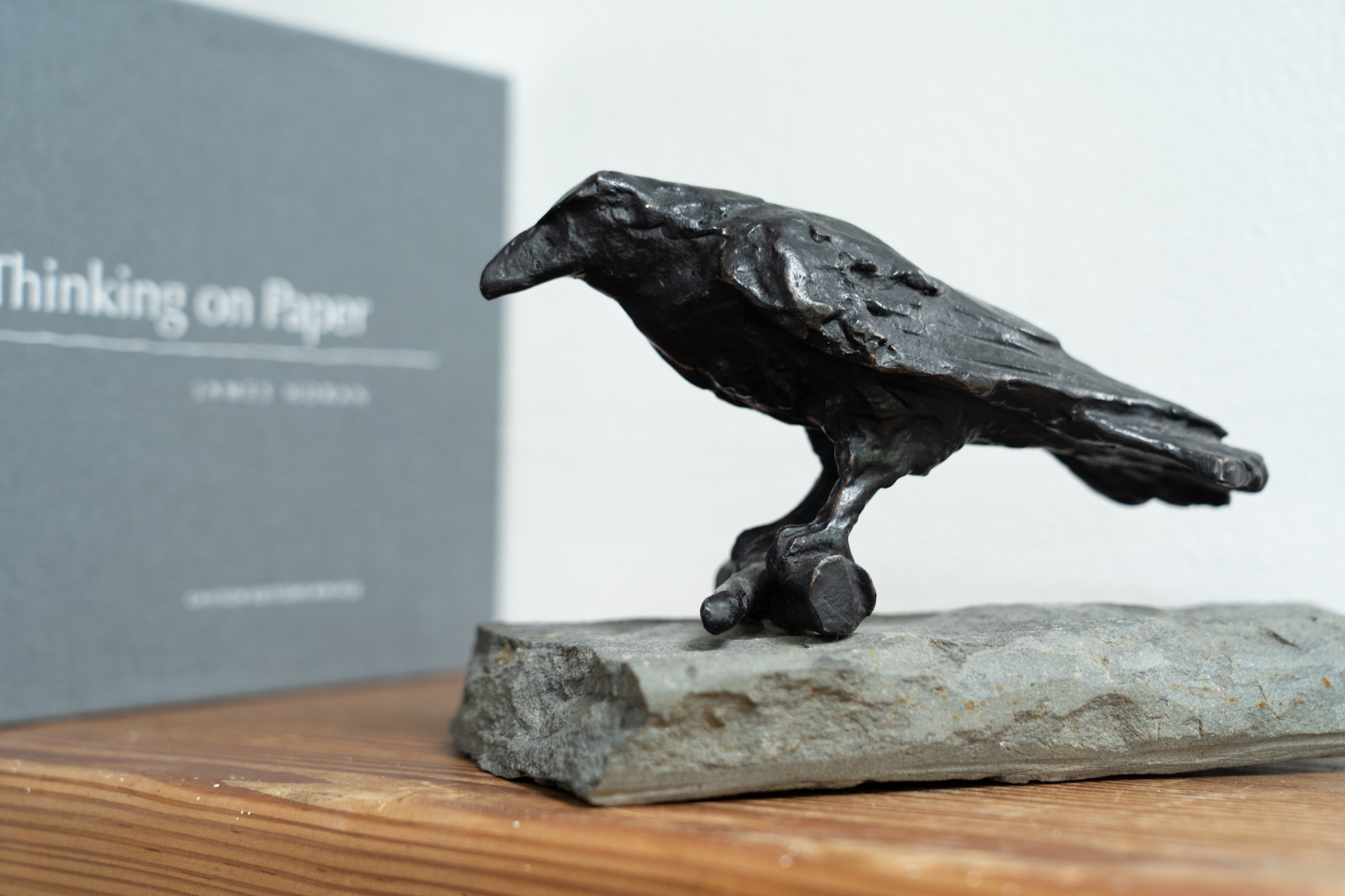Adam Pomeroy Bronze Raven Kilbaha Gallery Ireland Irish art beautiful small bronze sculpture contemporary Irish art