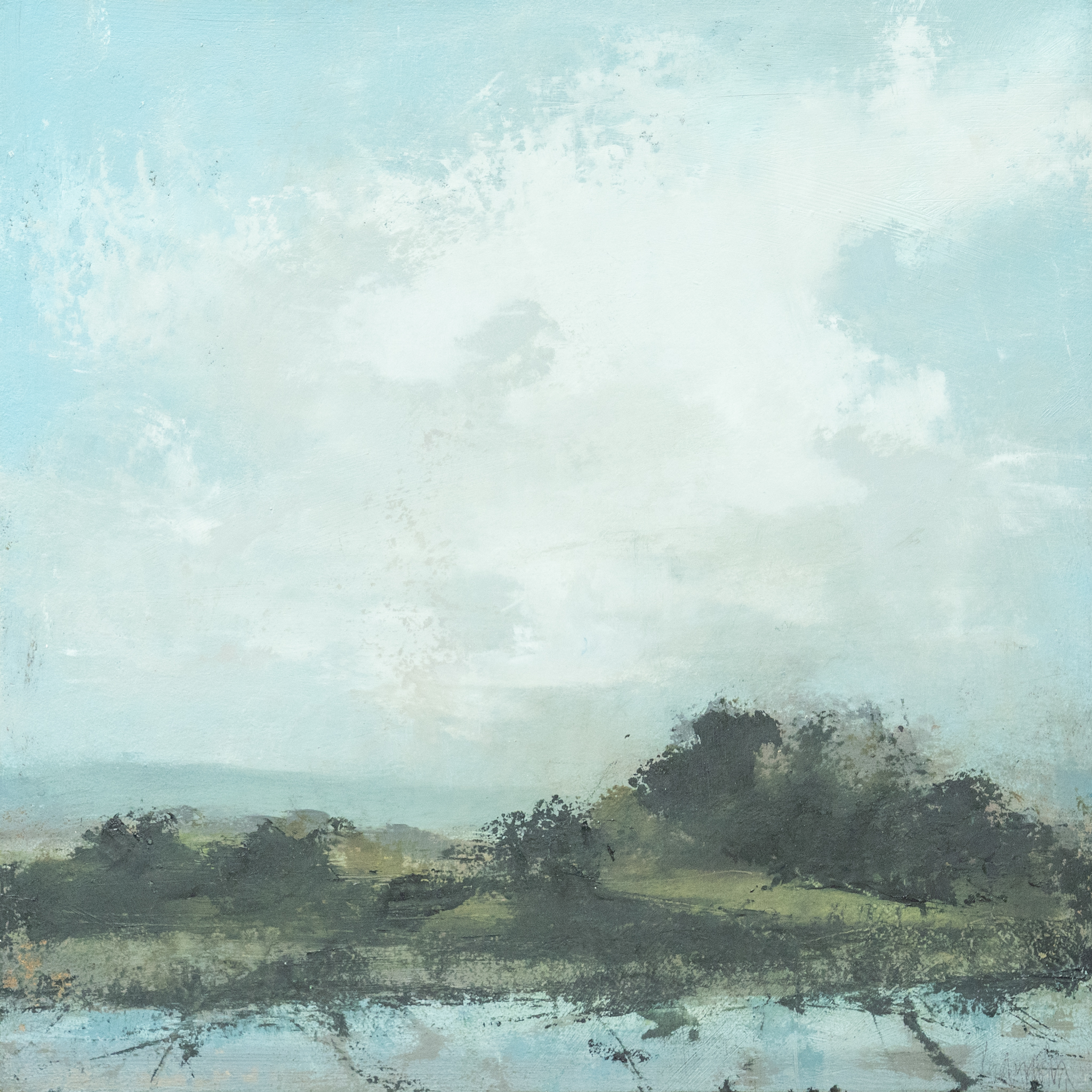 Dorothy Ledwith oil painting original art Kilbaha Gallery Ireland Irish art View from Pier