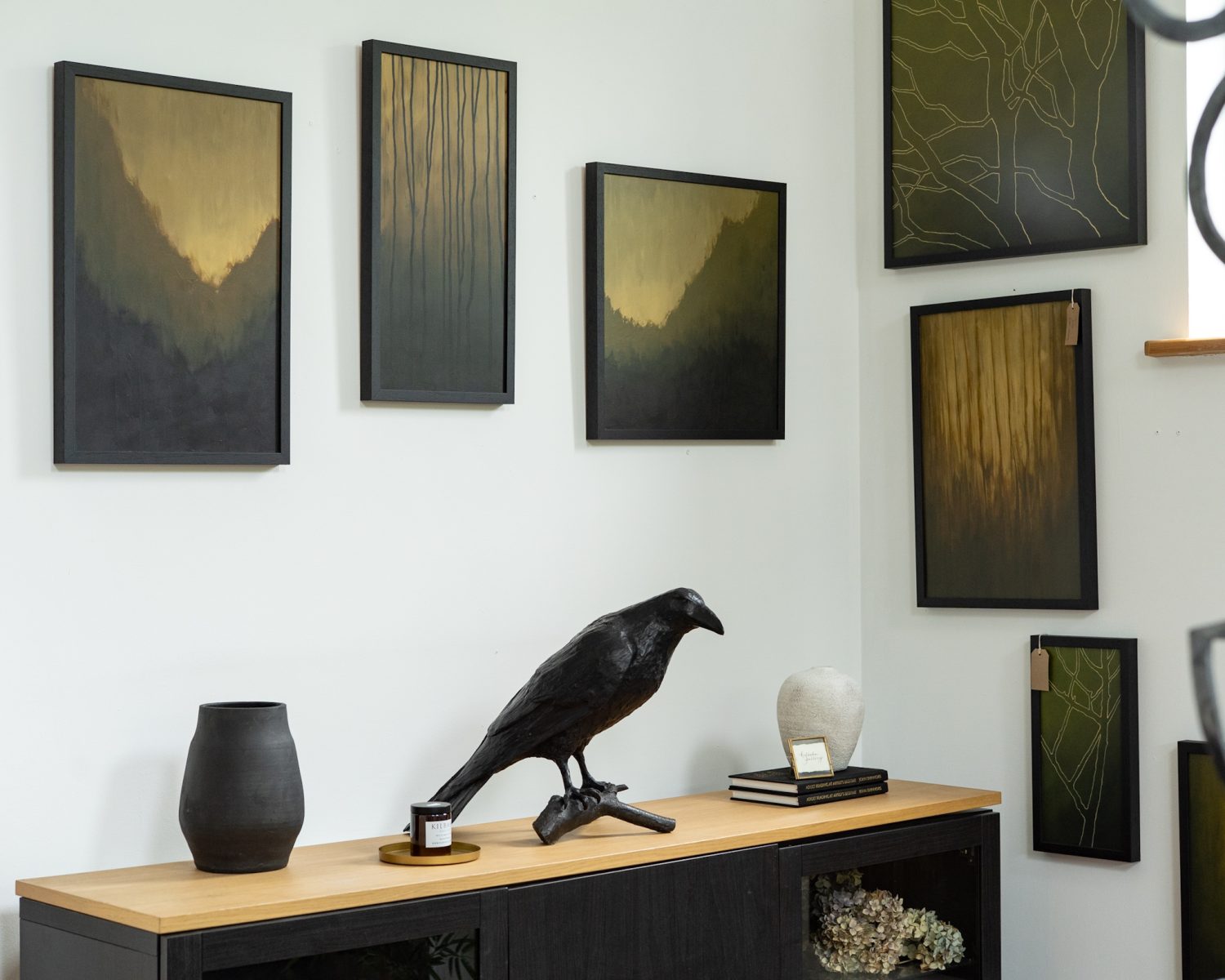 Adam Pomeroy Kilbaha Gallery Original Irish Art Ireland Reawakening Ireland's ancient woodlands forests trees acrylics on canvas beautiful woodland paintings ethereal beautiful calming and striking Kilbaha Gallery collectable work