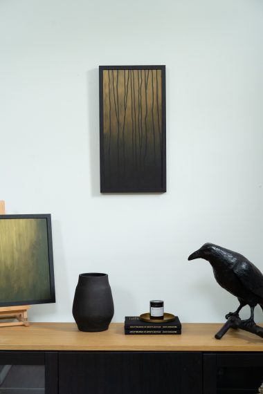 Adam Pomeroy Kilbaha Gallery Original Irish Art Ireland Reawakening Ireland's ancient woodlands forests trees acrylics on canvas beautiful woodland paintings ethereal beautiful calming and striking Kilbaha Gallery collectable work