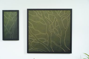 Adam Pomeroy Kilbaha Gallery Original Irish Art Ireland Reawakening Ireland's ancient woodlands forests trees acrylics on canvas beautiful woodland paintings ethereal beautiful calming and striking Kilbaha Gallery collectable work