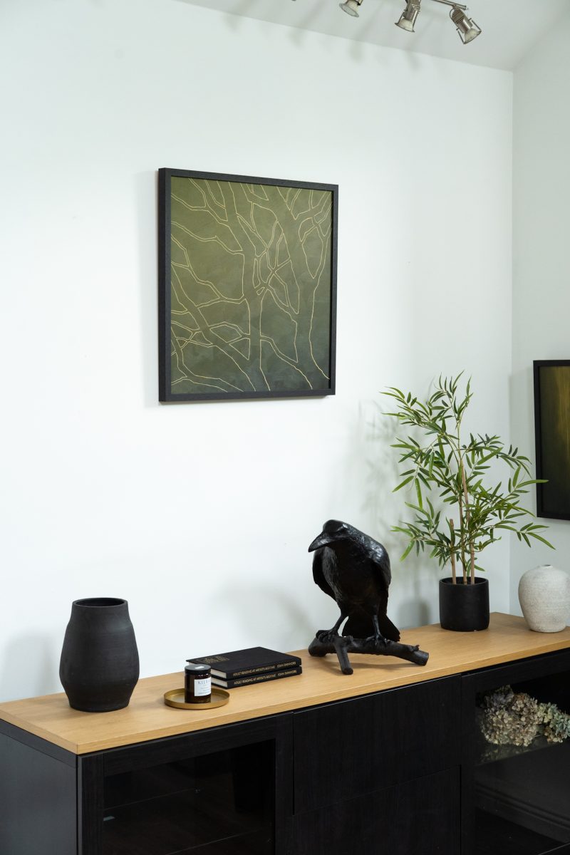 Adam Pomeroy Kilbaha Gallery Original Irish Art Ireland Reawakening Ireland's ancient woodlands forests trees acrylics on canvas beautiful woodland paintings ethereal beautiful calming and striking Kilbaha Gallery collectable work