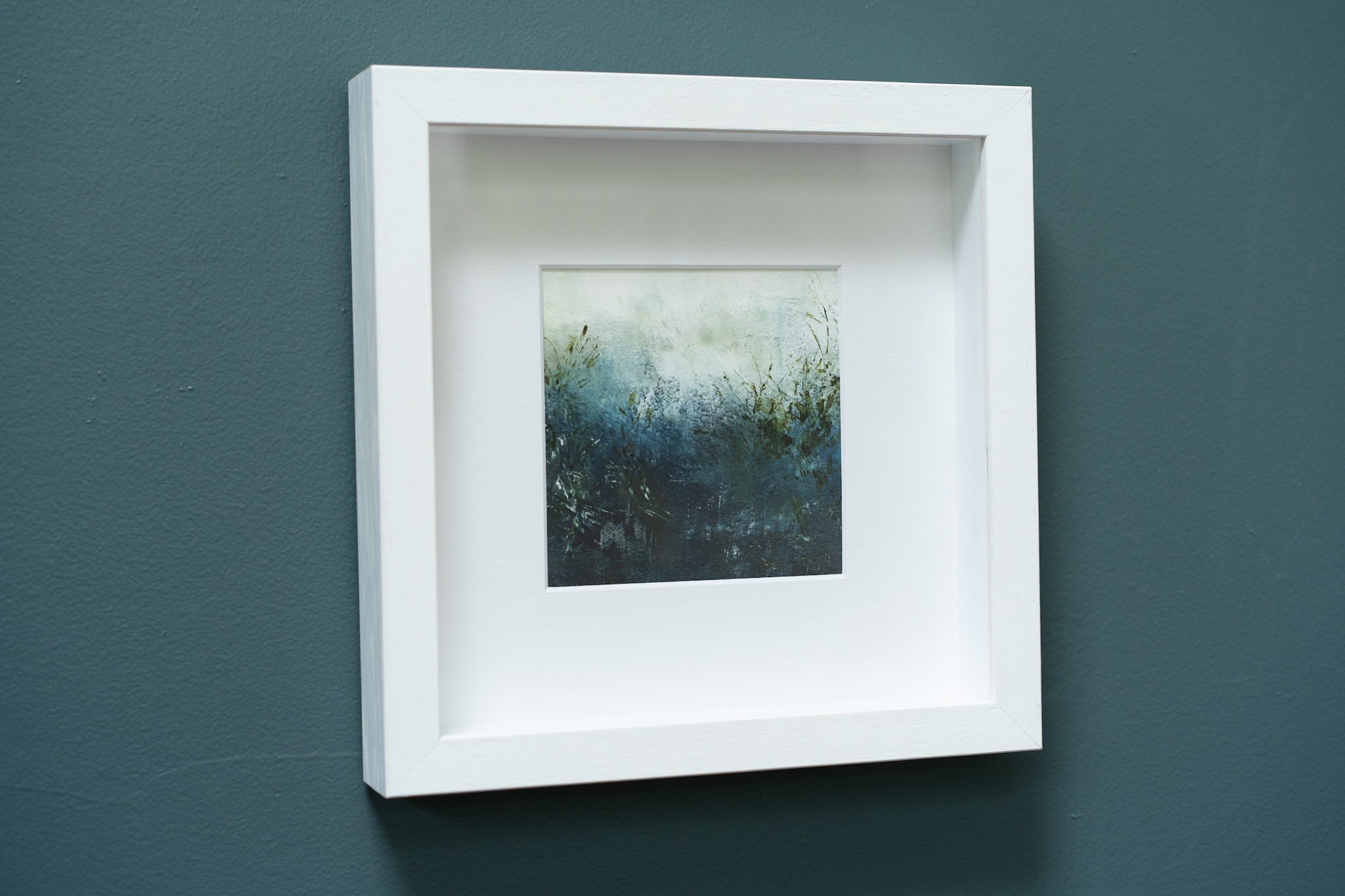 Mary Rose Keane oil and cold wax beautiful small original on paper framed piece of original art Ireland West of Ireland beautiful Interiors