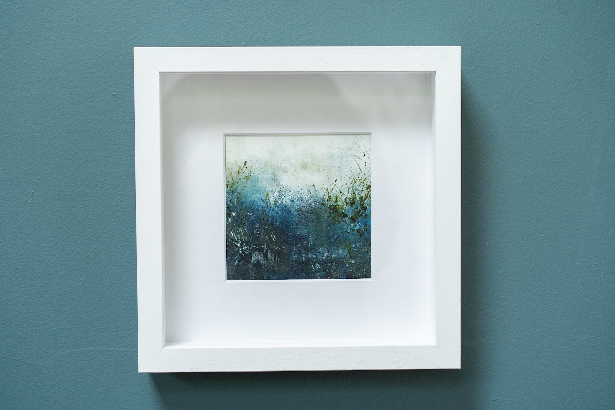 Mary Rose Keane oil and cold wax beautiful small original on paper framed piece of original art Ireland West of Ireland beautiful Interiors