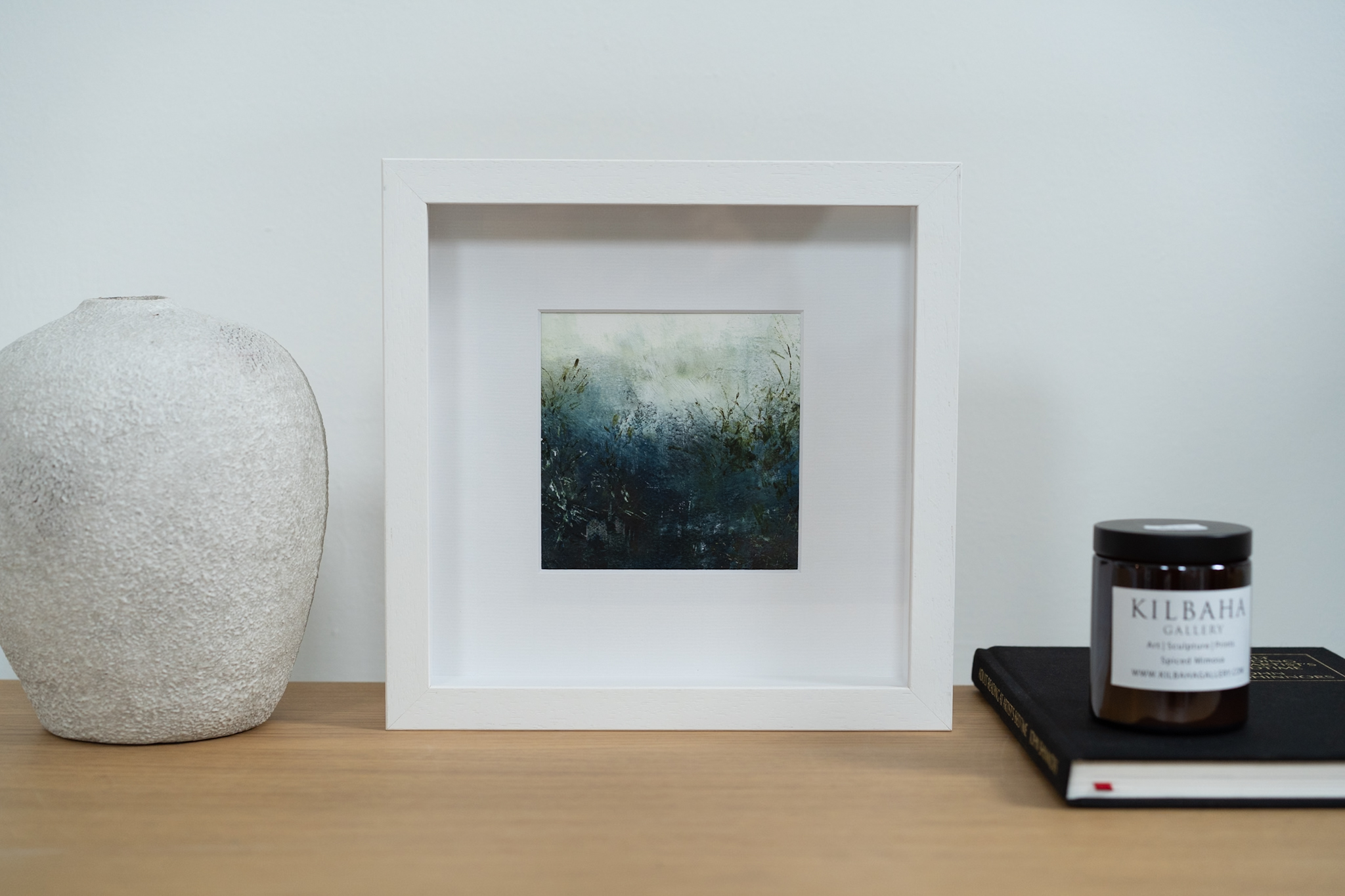 Mary Rose Keane oil and cold wax beautiful small original on paper framed piece of original art Ireland West of Ireland beautiful Interiors