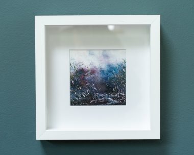 Mary Rose Keane oil and cold wax beautiful small original on paper framed piece of original art Ireland West of Ireland beautiful Interiors