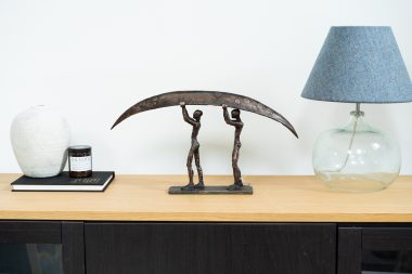 Clodagh Redden two man bronze currach sculpture beautiful striking bronze sculptures bronze foundry original Irish artist art Ireland West of Ireland Kilbaha Gallery traditional fishing boat currach Irish Wild Atlantic Way