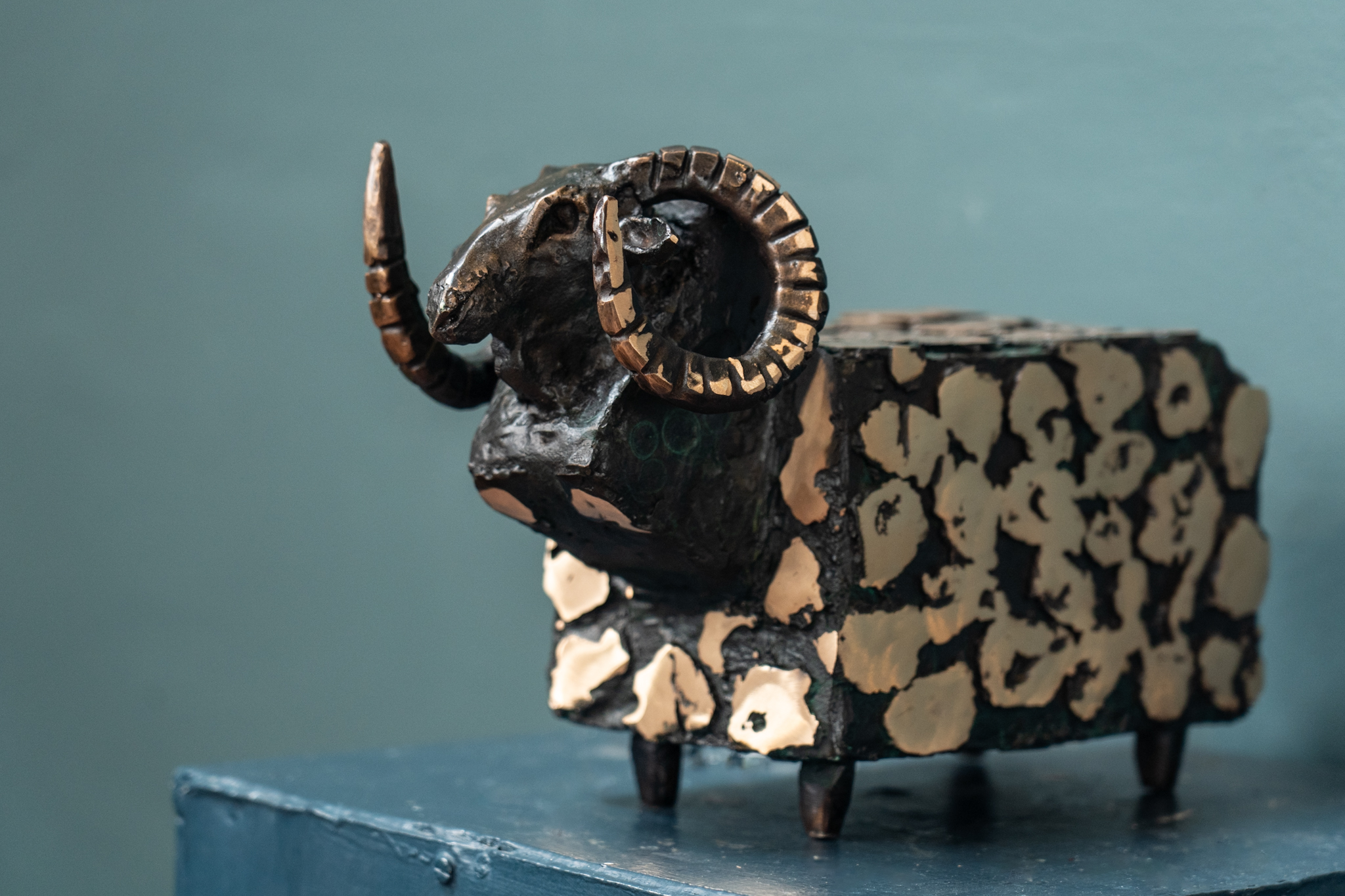 Bronze Ram Sculpture Seamus Connolly Original Irish Art Kilbaha Gallery Bronze Foundry animal art sculpture beautiful interiors Ireland
