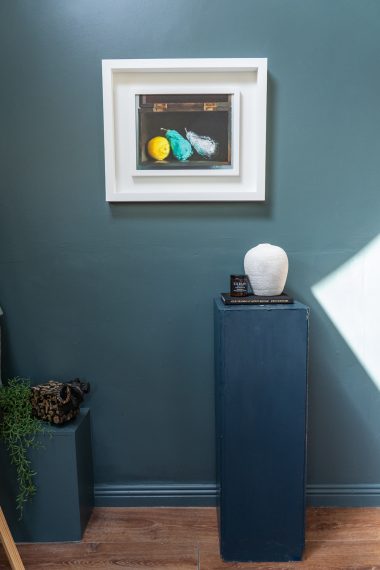 Diana Marshall Irish art still life fine art beautiful oils oil painting incredible detail lemon and pears fruit Ireland Irish artist contemporary homes beautiful interiors decor Irish artist