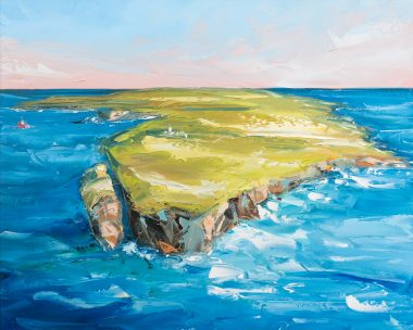 Loop Head oil painting david coyne ariel view of the loop tip of the loop wild atlantic way
