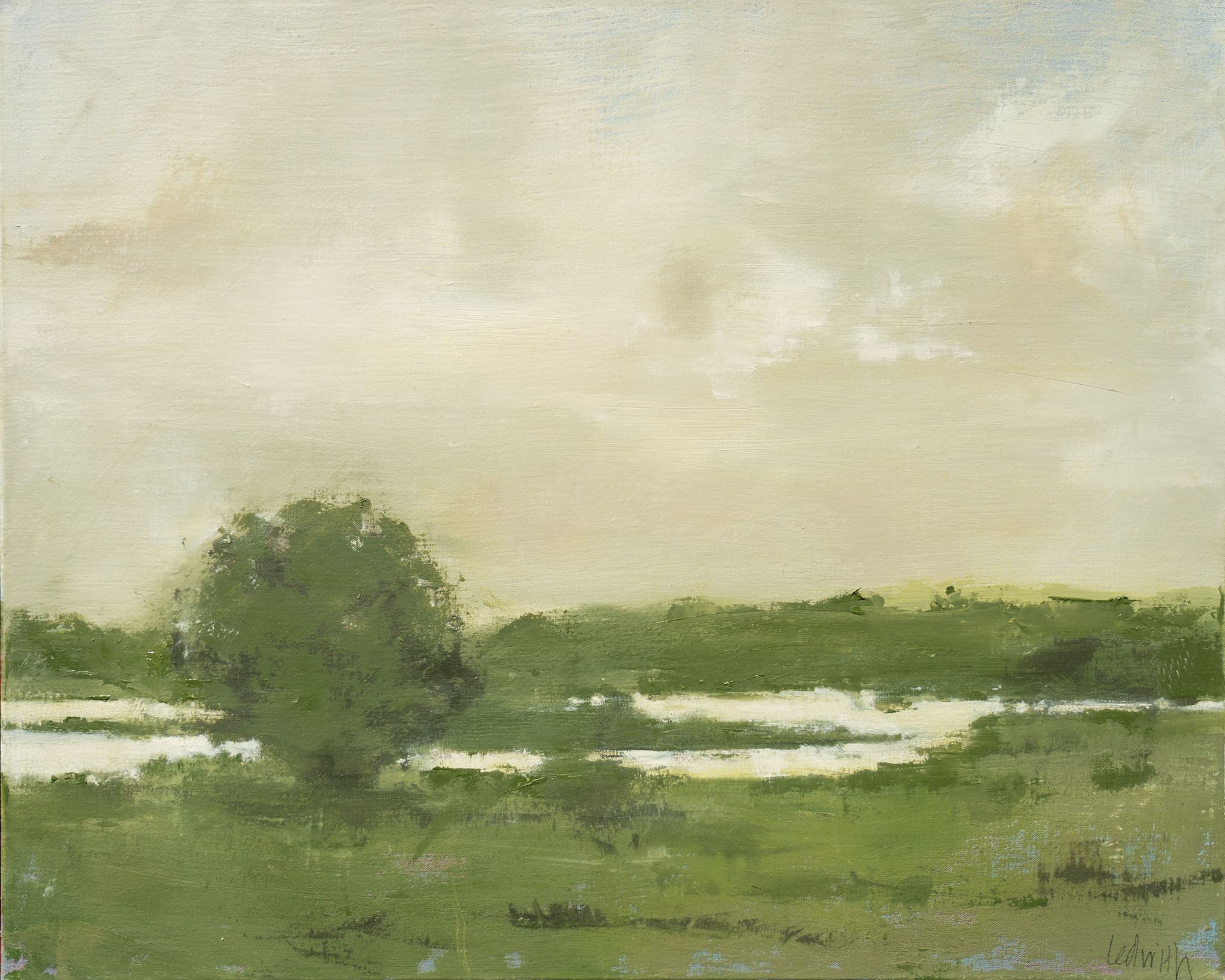 Dorothy Ledwith original Irish art beautiful painting landscape West of Ireland Shannon Estuary beautiful technique Irish art oil on canvas Irish Interiors skies Irish art Kilbaha Gallery