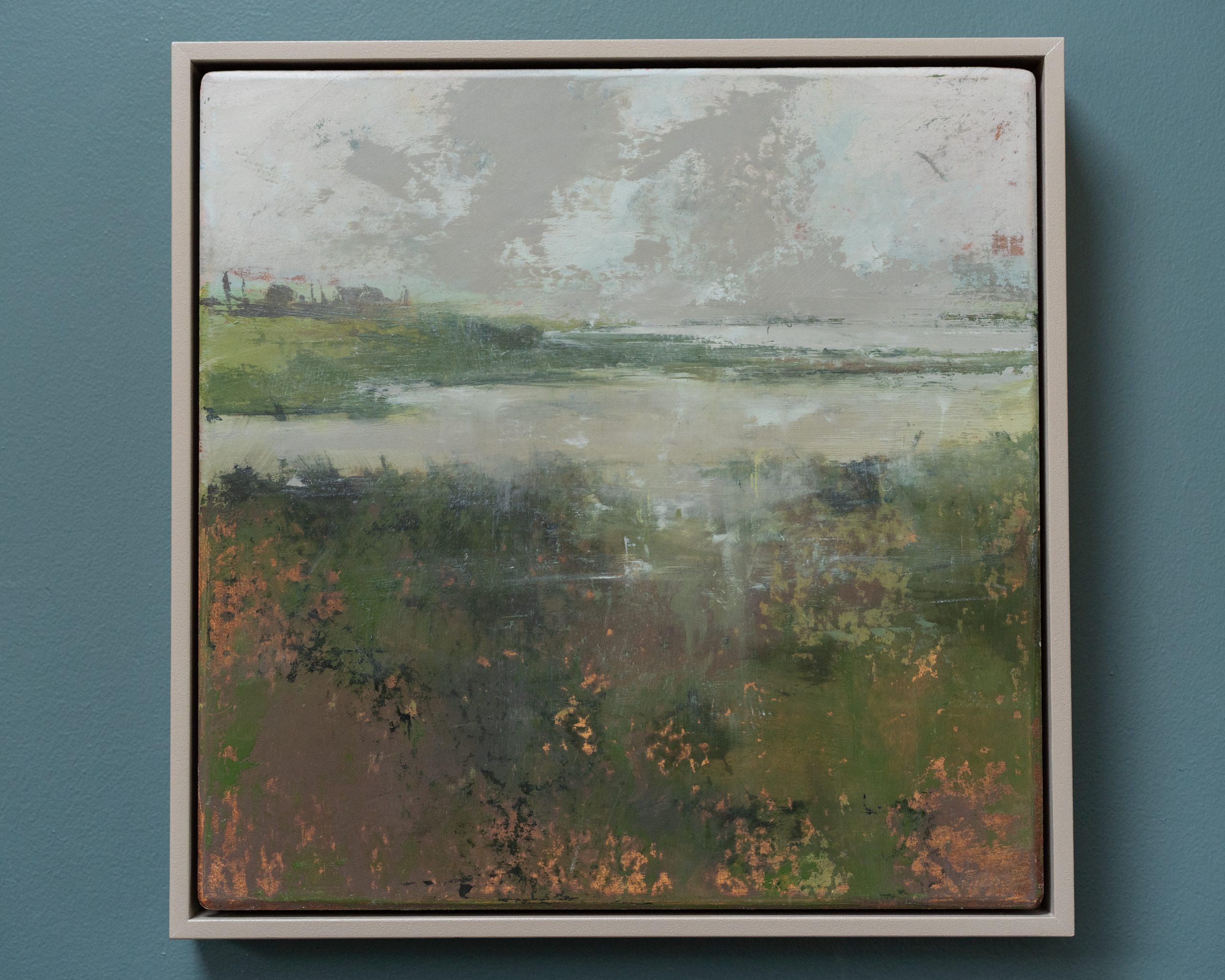 Dorothy Ledwith Original Irish Art Ireland down by the Estuary beautiful colours muted palette original art Irish Interiors