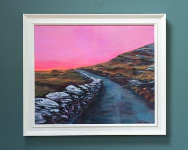 Delaney Davis Ireland country walk beautiful painting online oil on canvas original Irish art Kilbaha Gallery West of Ireland landscape vivid beautiful painting