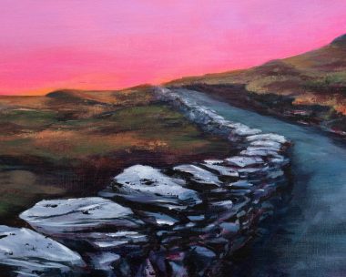 Delaney Davis Ireland country walk beautiful painting online oil on canvas original Irish art Kilbaha Gallery West of Ireland landscape vivid beautiful painting