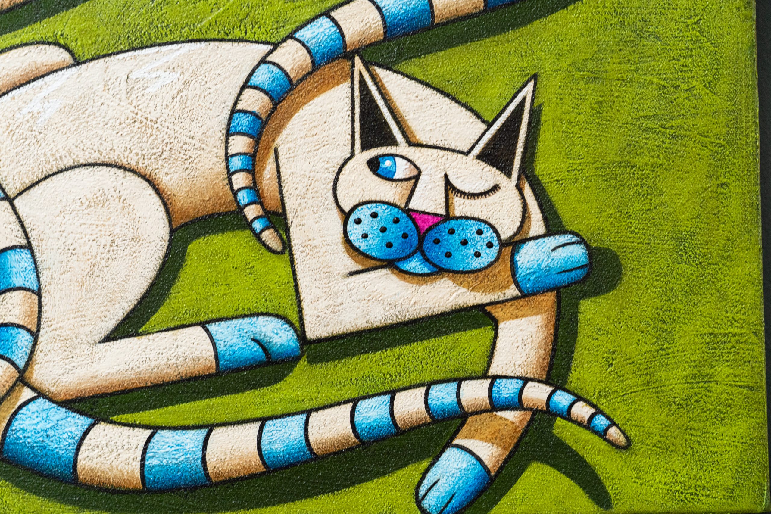 Jonathan Knuttel contemporary art vibrant colourful and fun paintings landscapes, animals, exciting colours, vivid Kilbaha Gallery