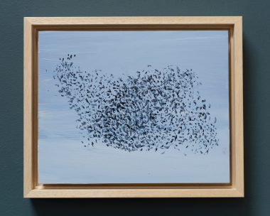 Kaye Maahs oil painting beautiful painting horizon sky and sea black rocks beach seascape kilbaha gallery ladybugs birds bees animals interiors