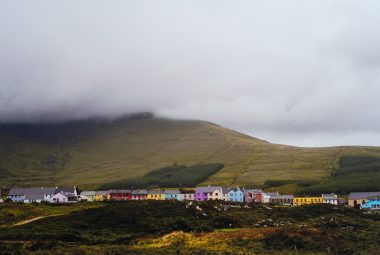 Mounted Print Colourful Cottages