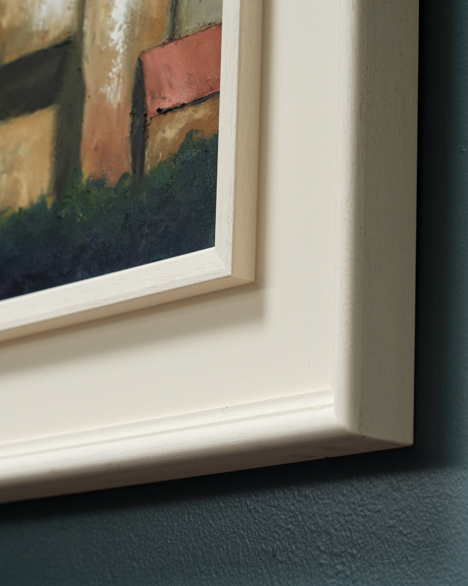 Padraig McCaul West Coast of Ireland Cottage Rural Ireland original Irish art beautiful oil painting signature colours vivid colour palette striking work interiors kilbaha Gallery rooftops