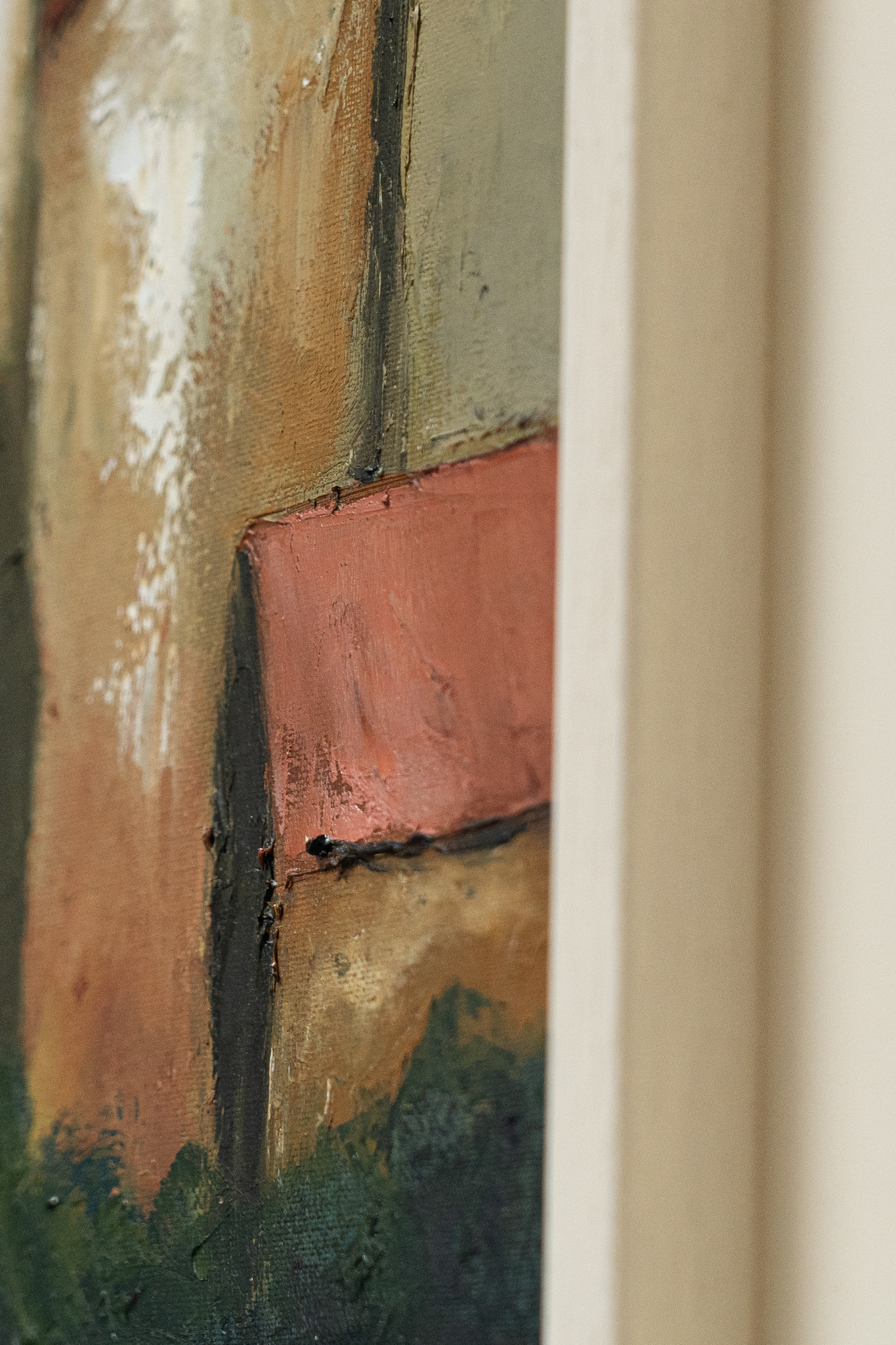 Padraig McCaul West Coast of Ireland Cottage Rural Ireland original Irish art beautiful oil painting signature colours vivid colour palette striking work interiors kilbaha Gallery rooftops