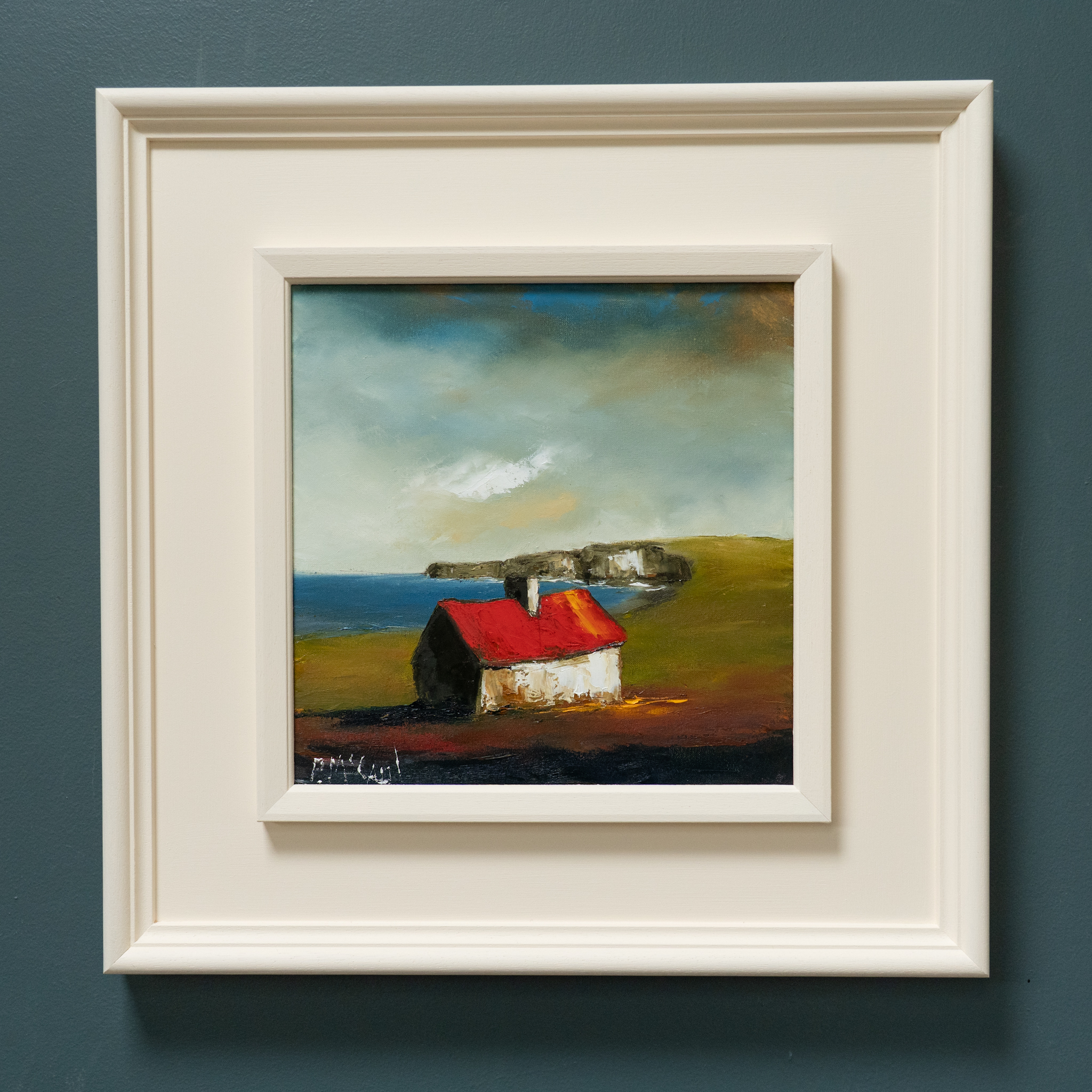 Padraig McCaul West Coast of Ireland Cottage Rural Ireland original Irish art beautiful oil painting signature colours vivid colour palette striking work interiors kilbaha Gallery