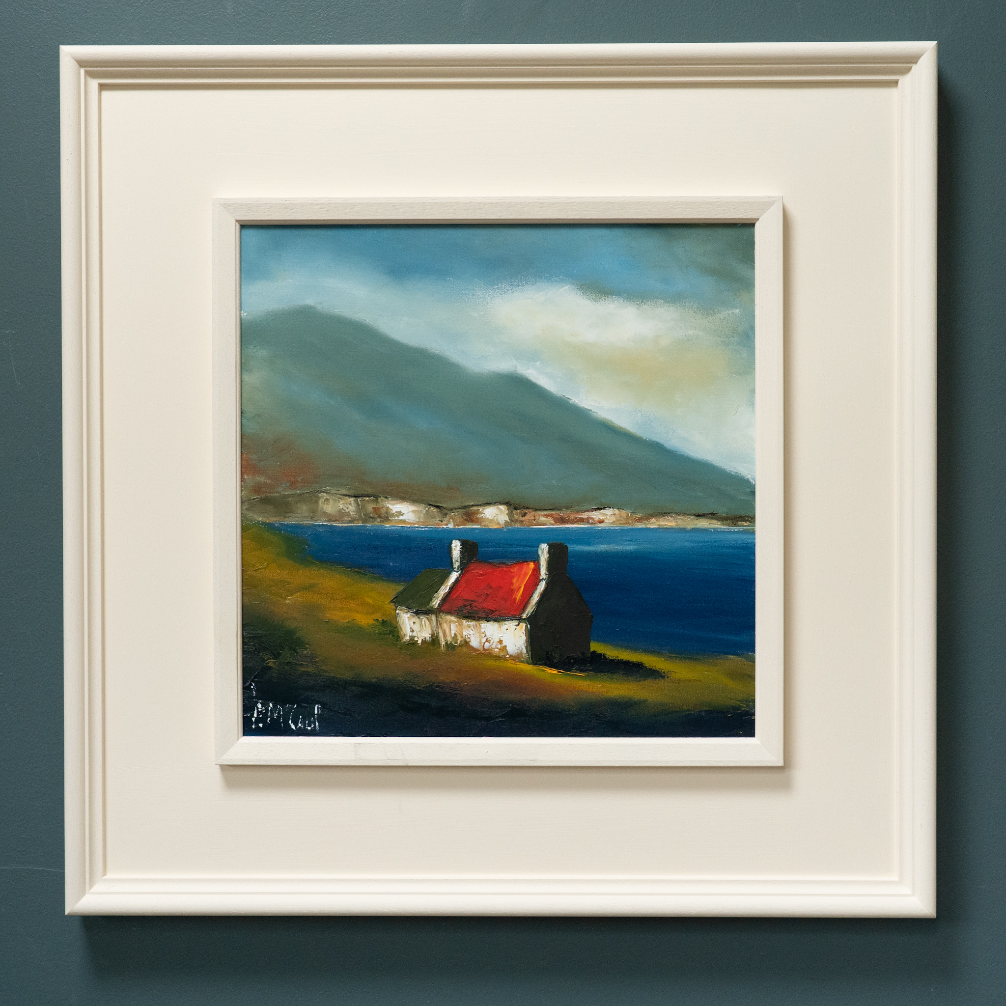 Padraig McCaul West Coast of Ireland Cottage Rural Ireland original Irish art beautiful oil painting signature colours vivid colour palette striking work interiors kilbaha Gallery
