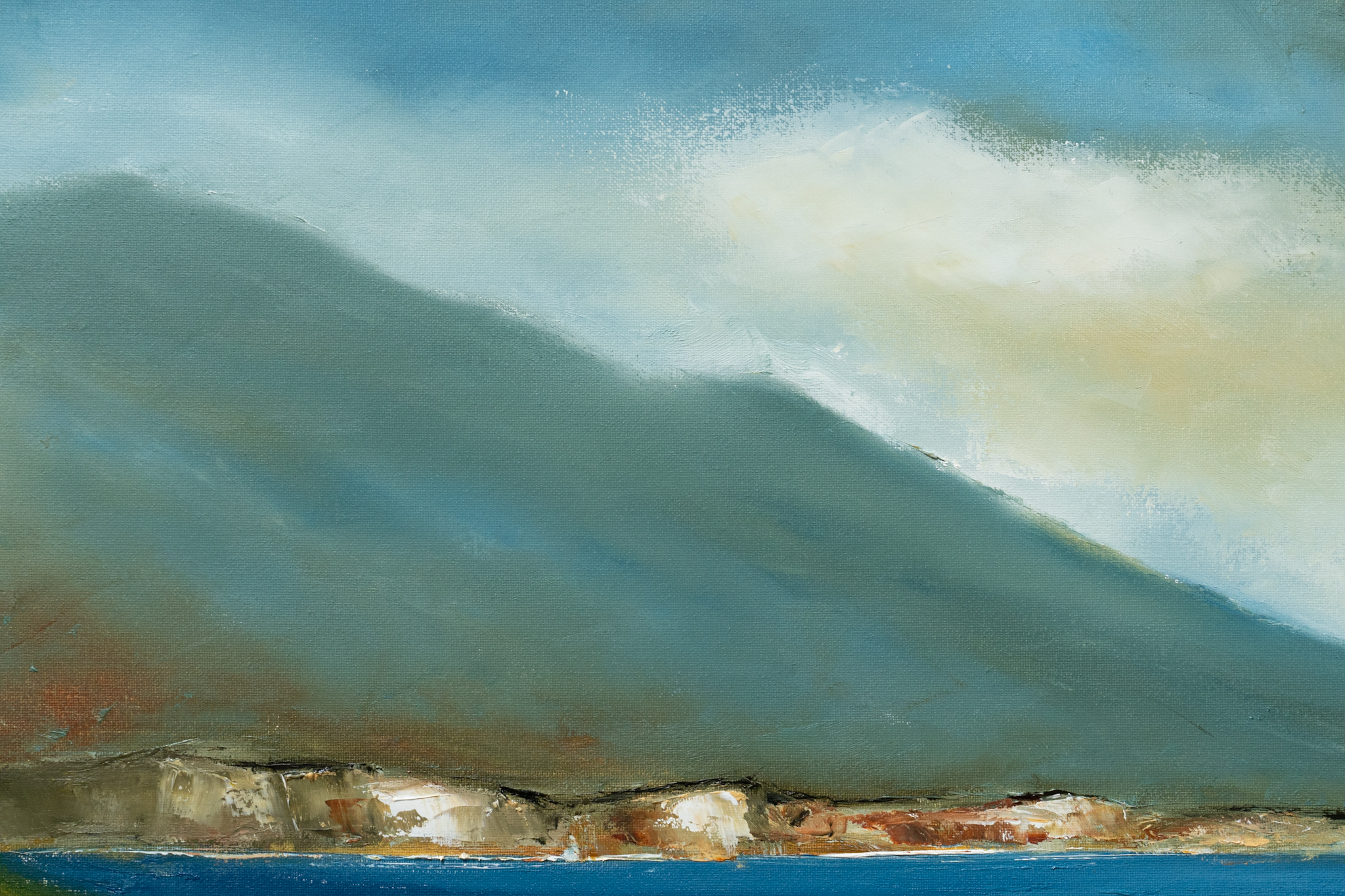 Padraig McCaul West Coast of Ireland Cottage Rural Ireland original Irish art beautiful oil painting signature colours vivid colour palette striking work interiors kilbaha Gallery