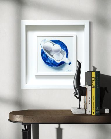 Diana Marshall beautiful still life original oil paintings gorgeous striking work Irish Interiors contemporary spaces modern homes apples oranges lemons sweets fruit Kilbaha Gallery